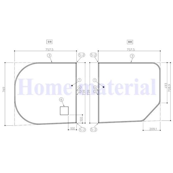 TOTO 純正 風呂ふた EKKS4BKAA22WN 【公式通販】