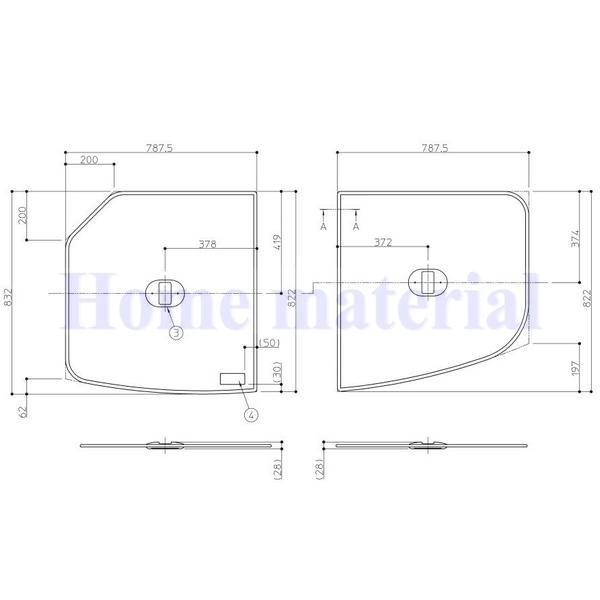 TOTO お風呂のふた 風呂ふた 組み合わせ式 組みふた ST 2枚風呂フタ