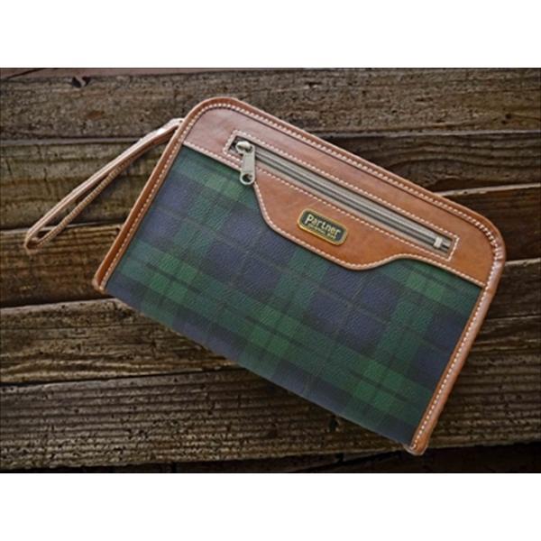 ☆LifeN（Partner)☆チェッククラッチDX☆国産PVCレザー☆豊岡かばん