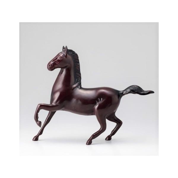 敷台付き 高岡銅器の銅製の馬 【公式通販】