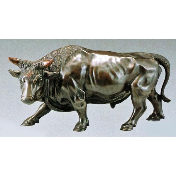 高岡銅器 牛の置物／立牛 25号上仕上 般若純一郎作品 送料無料 : 檜屋