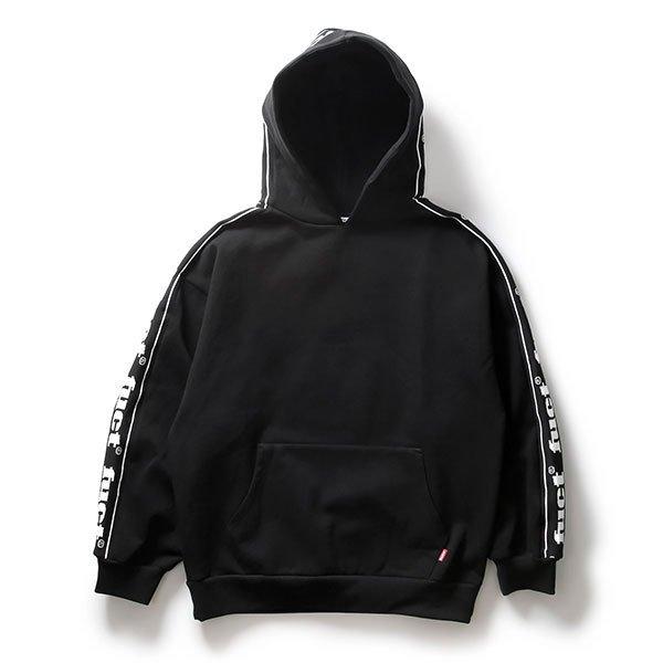 FUCT（ファクト） パーカー プルオーバー OG LOGO RIBBED HOODIE BLACK