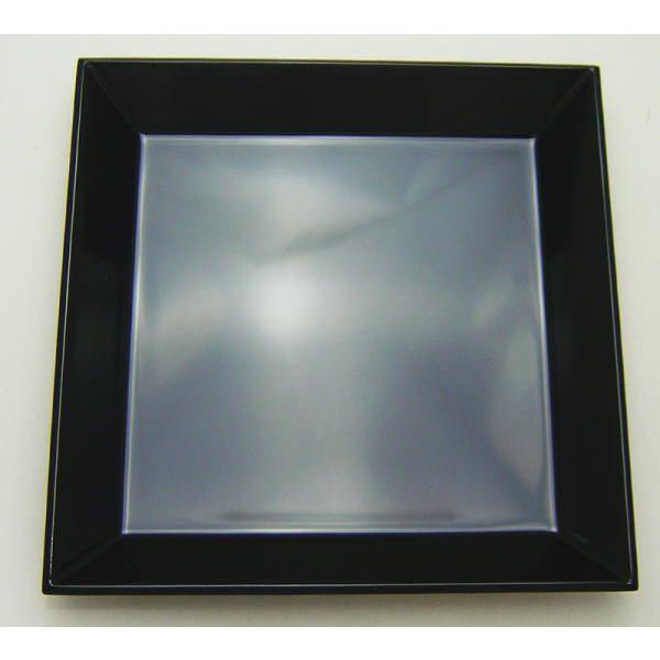 茶道具 木製黒真塗 脇引き盆二枚セット 紙箱 茶道具 木製黒真塗 脇引き