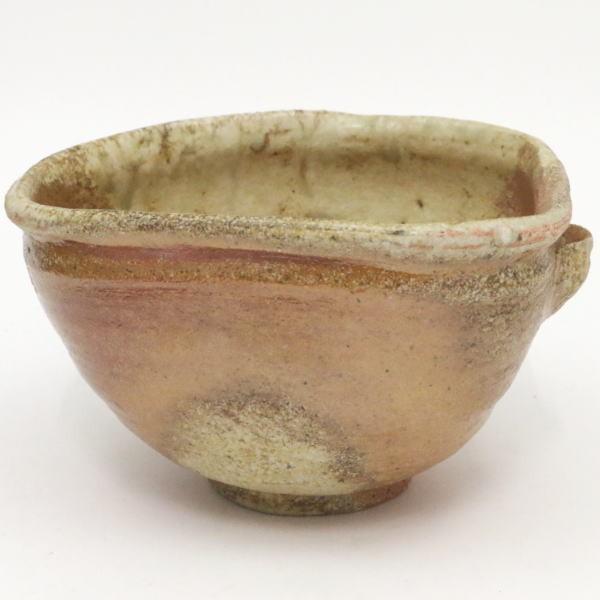 茶道具『粉引茶碗 銘「白馬」寺垣外窯 杉本貞光』大亀老師好の陶工