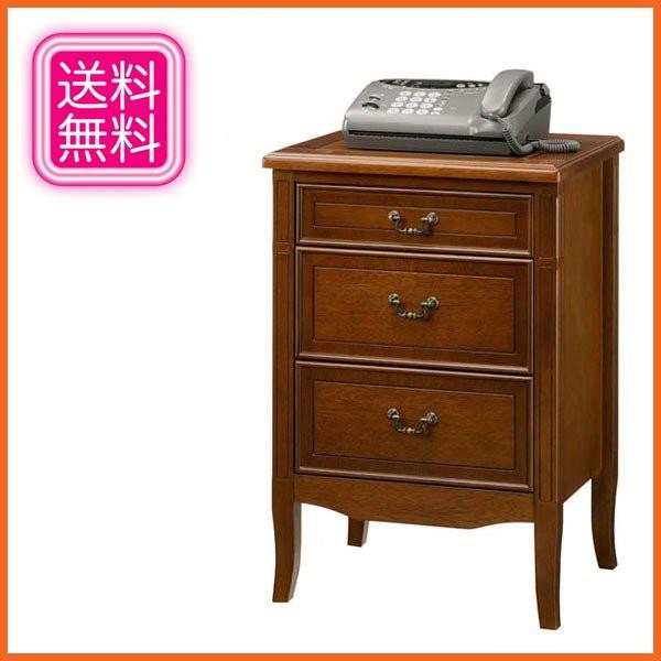 昭和レトロ】天然木 屋久杉 木製電話台・ファックス台 昭和レトロ