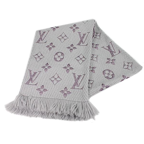 LOUIS VUITTON/エシャルプ ロゴマニアデュオ/グリペルル×ライラック