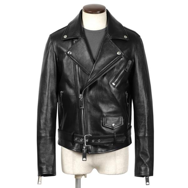 UA別注EMMETI JURI SOVEREIGN 黒レザージャケット50極美品 エンメティ