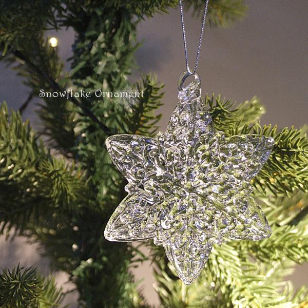 バカラ クリスマスオーナメント 雪の結晶 クリスマスオーナメント 2025