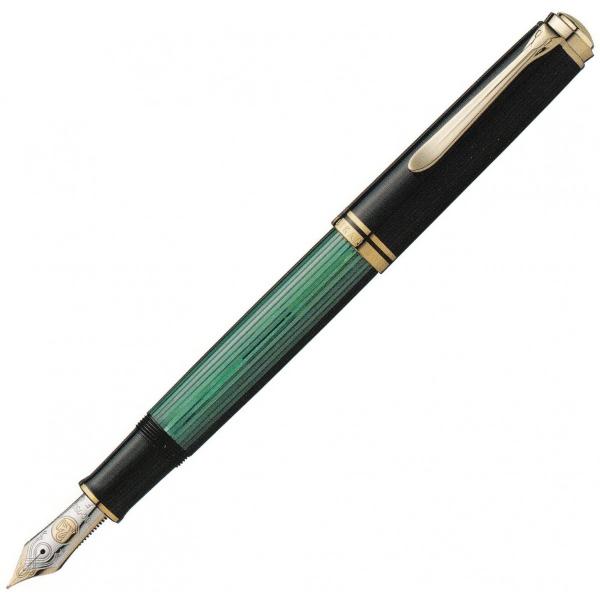 Pelikan（ペリカン） 万年筆B） スーベレーン M1000 緑縞 万年筆 ペン