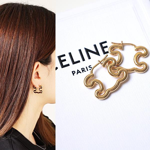 CELINE（セリーヌ） ピアス Triomphe Large Earrings 460HS6BRA
