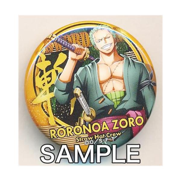 ONE PIECE麦わらストア B賞 75mm 缶バッジ ゾロ 3個 麦わらストア】3月