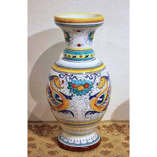 イタリア雑貨【デルータ マヨルカ焼き 蓋付きセンターピース