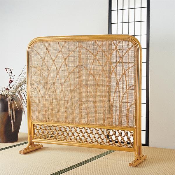 衝立 ラタン 間仕切り パーテーション 籐家具 高さ101cm（ 和 アジアン