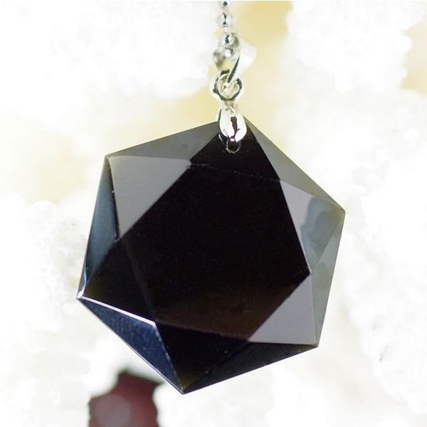 モリオン ペンダント 六芒星 morion 黒水晶 Pendant ネックレス