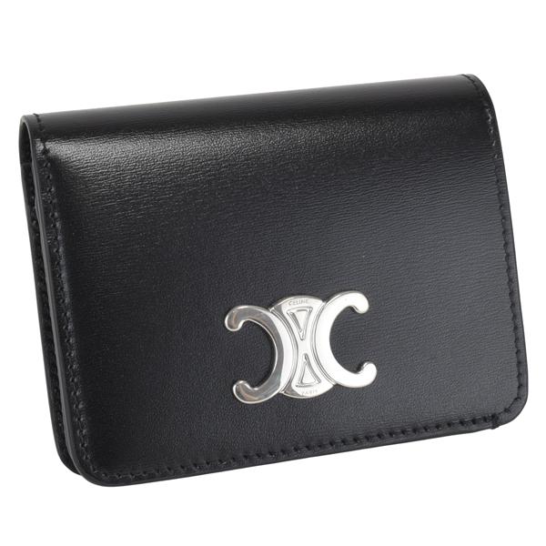 美品CELINE セリーヌ トリオンフ コンパクトウォレット コニャック