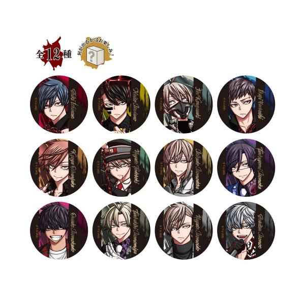 新品 / トレーディングメタリック缶バッジ第2弾:全12種〈桃源暗鬼