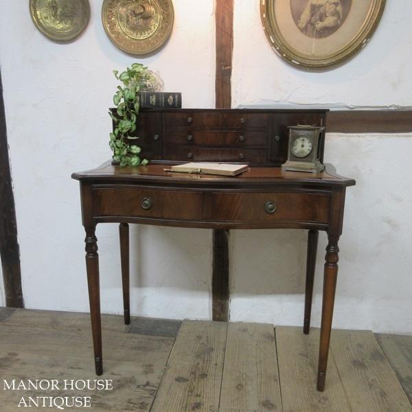 イギリス アンティーク 家具 ストロングボウ デスク 机 作業台 収納