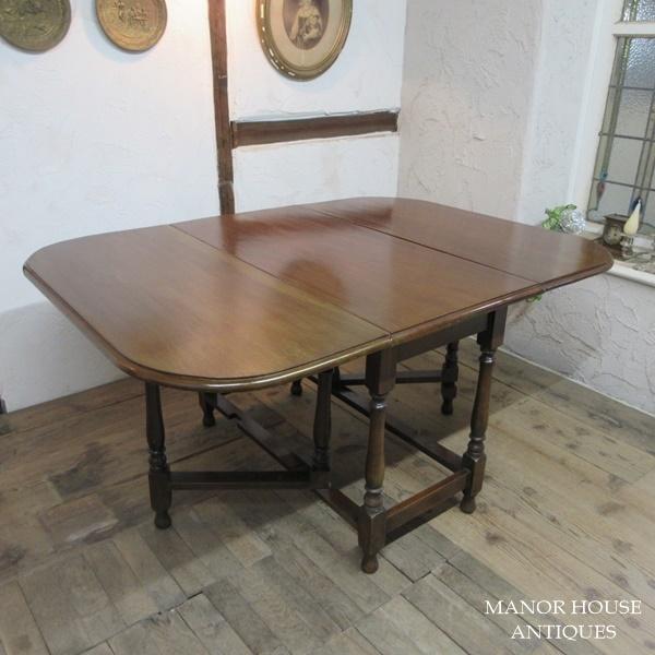 イギリス アンティーク 家具 ゲートレッグテーブル ダイニング 英国 6010e