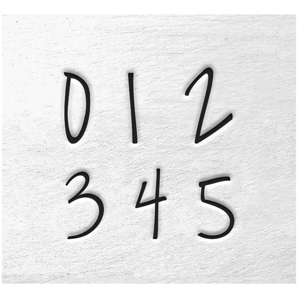 彫金刻印 Melody Numbers＊飾り数字3mm刻印セット 革/レザークラフトに