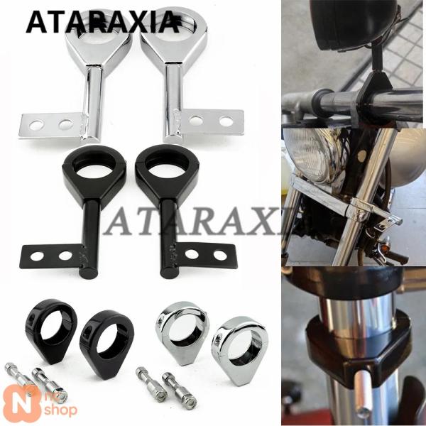 ウインカー左右 前後 ハーレー純正 フォーク移設クランプ 49mm