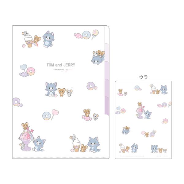 CRUX（クラックス） トムとジェリー 5インデックスクリアファイル A4