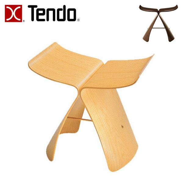 天童木工 S-0521MP-NT/S-0521RW-ST 柳宗理 バタフライスツール 椅子