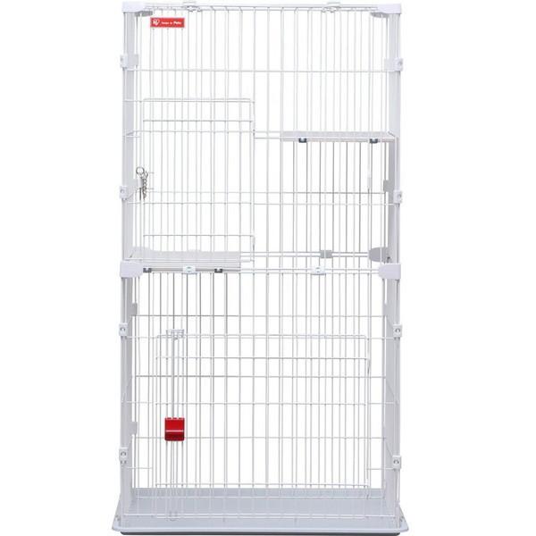 アイリスオーヤマ スリムキャットケージ 2段 PSCC-752 (キャットタワー