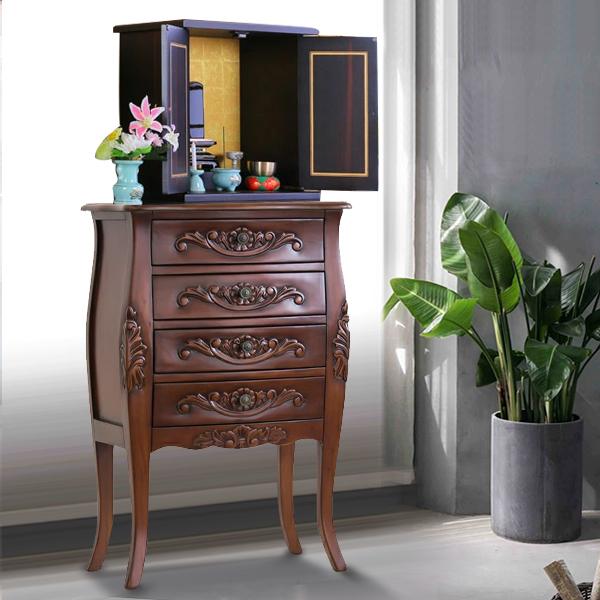 超希少♦️高級 ヴィンテージ♦️猫脚 飾り棚付 チェスト♦️ダーク