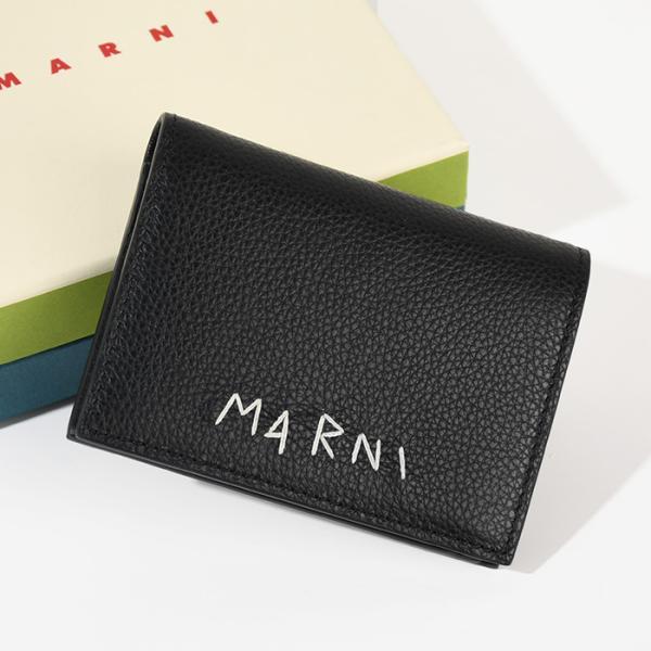 MARNI（マルニ） 財布 二つ折り財布 PFMI0066U1P6533 メンズ ブラック