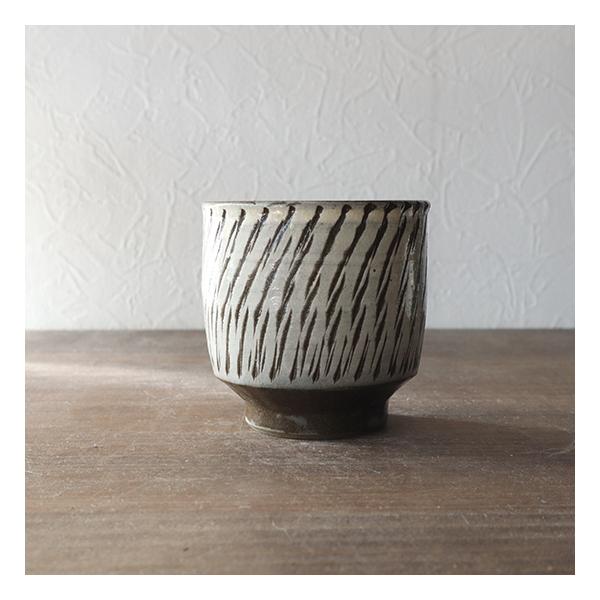 湯呑み 飛び鉋 坂本工窯 小鹿田焼 おしゃれ 湯呑み茶碗 プレゼント