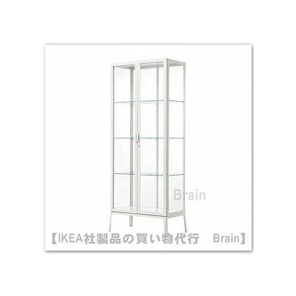 イケア（IKEA） MILSBO/ミルスボ ガラス扉キャビネット73x175 cm