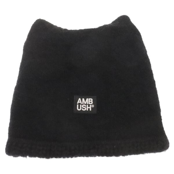 AMBUSH（アンブッシュ） RAVE BEANIE 12115095 ウール ロゴ 猫耳ニット