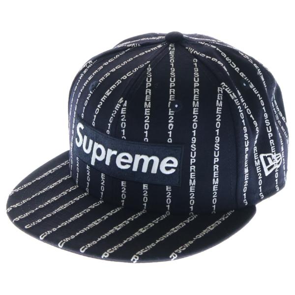 Supreme（シュプリーム） 19SS × NEWERA Text Stripe Cap ニューエラ