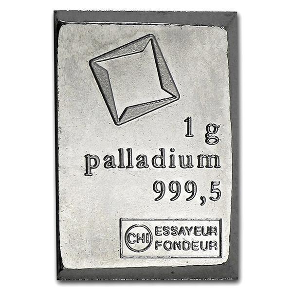 インゴット『スイス ヴァルカンビ パラジウムバー 1g 』スイス