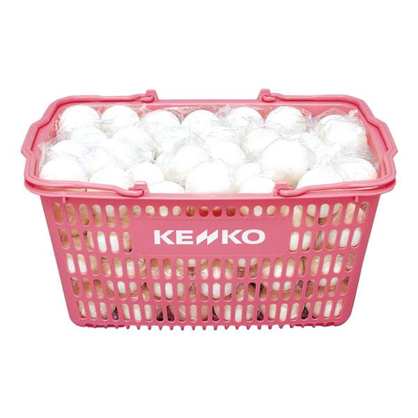 中古】ソフトテニスボール130球／カゴ付き③ 中古】ソフトテニスボール