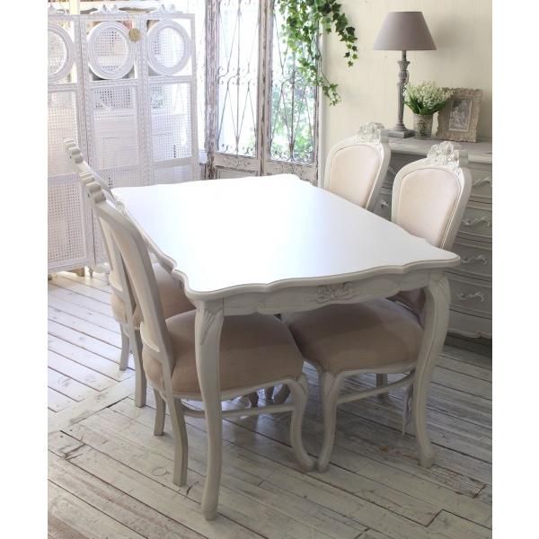 アジアン アンティーク 彫刻家具 テーブル イス4脚付き 猫脚 骨董