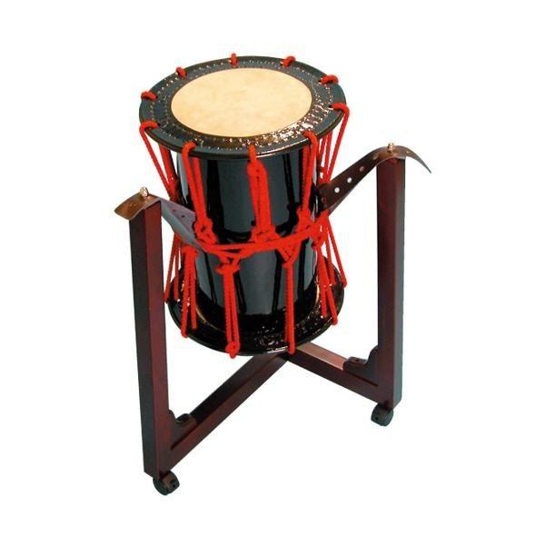 かつぎ桶胴太鼓1．2尺（赤紐） 三柱台座セット : 諏訪工芸 - 通販