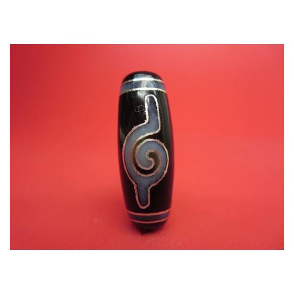 チベット銀線天珠 法螺四眼天珠 馬蹄痕 一点物 : 天然石のお店Sun