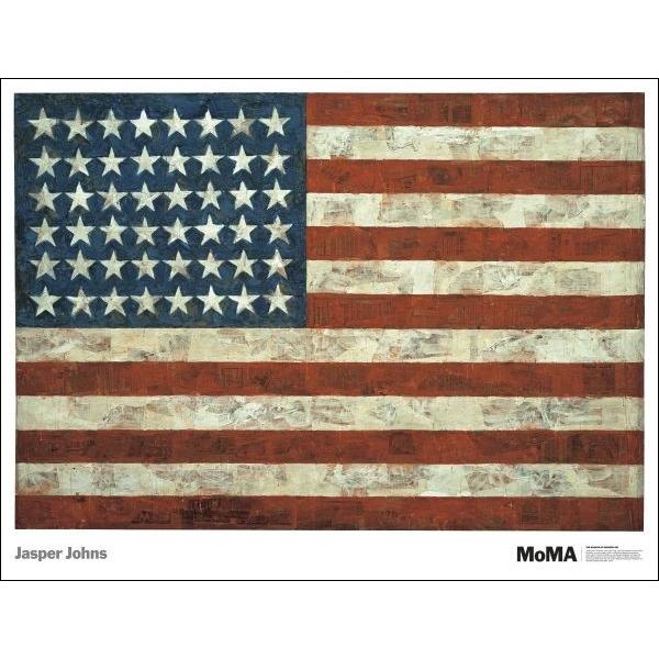 ジャスパー・ジョーンズ アートポスター-Flag, 1954(740×968mm