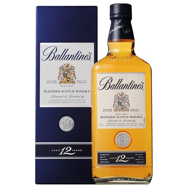 バランタイン 12年 700ml 40% 正規品・箱付き（ウイスキー） : お酒の