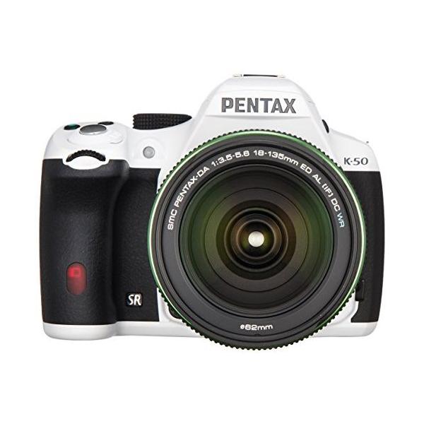 ペンタックス 中古 1年保証 美品 PENTAX K-50 DA 18-135mm WR ホワイト
