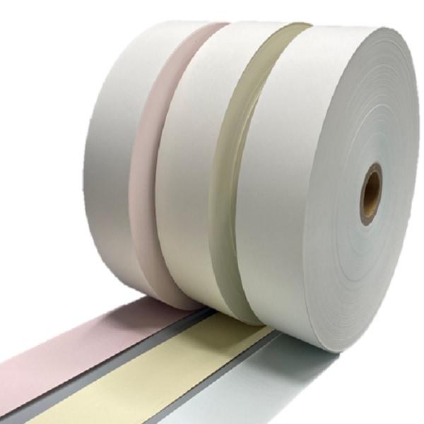 券売機用ロール紙 カラー ピンク クリーム ブルー ミシン無し 幅57.5mm