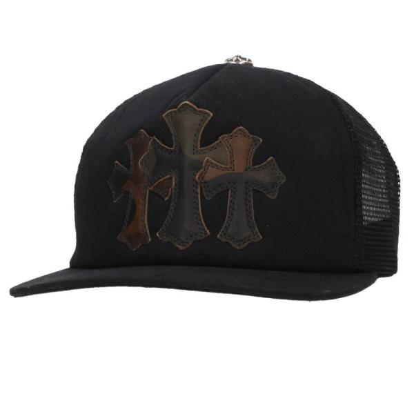 CHROME HEARTS（クロムハーツ） 帽子 サイズ:ONE SIZE レザーパッチ