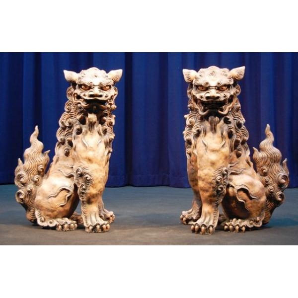 新垣光雄 特大シーサー＠手捻 今一番、沖縄で力のあるシーサー作家の