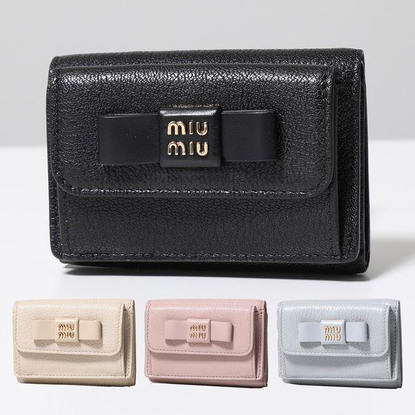 miu miu（ミュウミュウ） 三つ折り財布 MADRAS マドラス 5MH021 2CKV