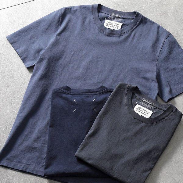 MAISON MARGIELA ネイビー Tシャツ サイズ10 48 メンズ Maison