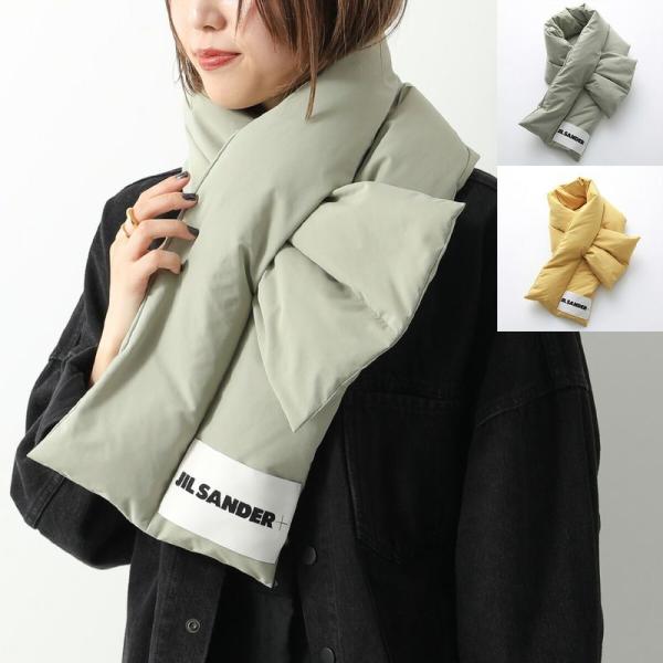 JIL SANDER / JIL SANDER+/DOWN SCARF/マフラー/ナイロン/YLW