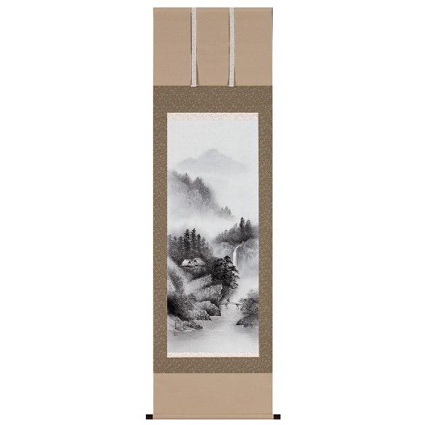 作者不詳 水墨画 山水 風景画 掛け軸 日本画 作者不詳 水墨画 山水