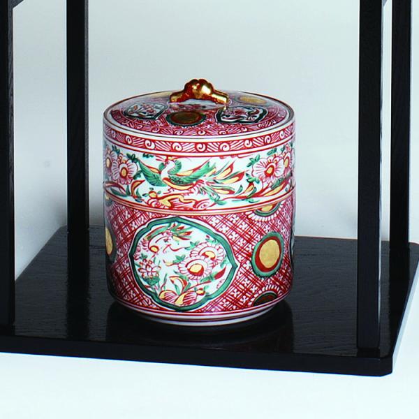 水指 呉須 赤絵 高野昭阿弥作 茶道 茶道具 : 和空間ヤフーショップ