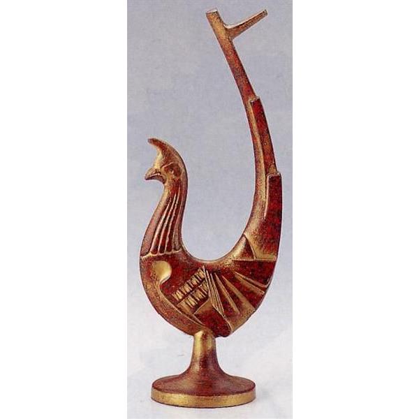 三枝惣太郎作 鳥 三枝惣太郎 作 瑞鳥鳳凰 美術工芸 金属製 置物 オブジェ